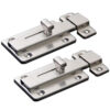 Raised-Knob Surface Slide Bolt Lock with Separate Keeper Raised-Knob Surface Slide Bolt Lock with Separate Keeper