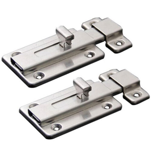 Raised-Knob Surface Slide Bolt Lock with Separate Keeper Raised-Knob Surface Slide Bolt Lock with Separate Keeper