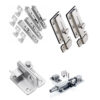 Raised-Knob Surface Slide Bolt Lock with Separate Keeper Raised-Knob Surface Slide Bolt Lock with Separate Keeper