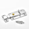 Raised Thumb-Tab Surface Door Bolt with Separate Keeper