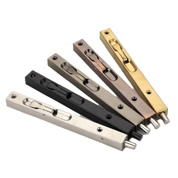 Recessed Lever Flush Bolt with Rectangular Faceplate for Double Doors