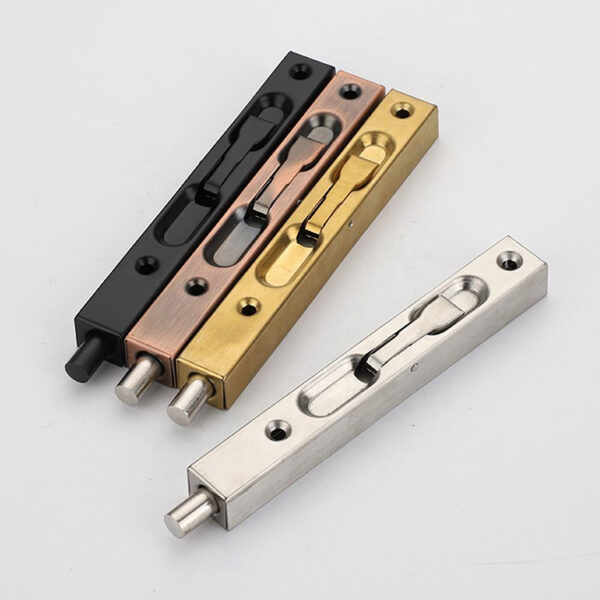 Recessed Lever Flush Bolt with Rectangular Faceplate for Double Doors