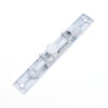 Recessed Thumb-Slide Casement Window Lock with Narrow Faceplate