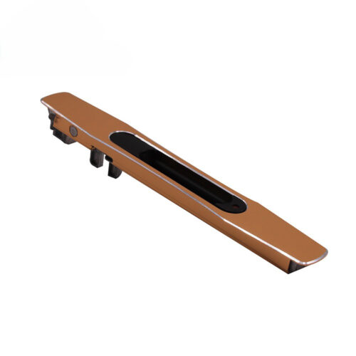 Recessed Touch Lock with Contrasting Black Pull Insert and Keyed Option