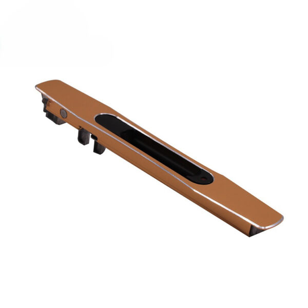 Recessed Touch Lock with Contrasting Black Pull Insert and Keyed Option