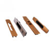 Recessed Touch Lock with Contrasting Black Pull Insert and Keyed Option