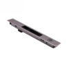 Recessed Touch Lock with Contrasting Black Pull Insert and Keyed Option