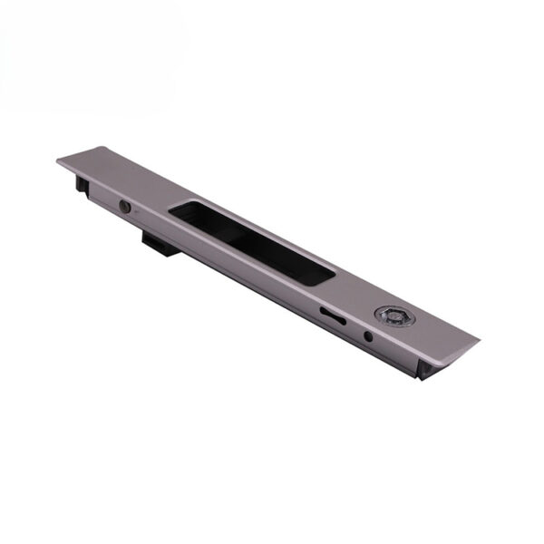 Recessed Touch Lock with Contrasting Black Pull Insert and Keyed Option