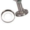 Right-Angle Knurled Lever Door Handle Set on Round Rose Right-Angle Knurled Lever Door Handle Set on Round Rose