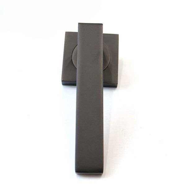 Right-Angle Rectangular Lever Door Handle on Square Rose Right-Angle Rectangular Lever Door Handle on Square Rose