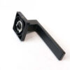 Right-Angle Rectangular Lever Door Handle on Square Rose Right-Angle Rectangular Lever Door Handle on Square Rose