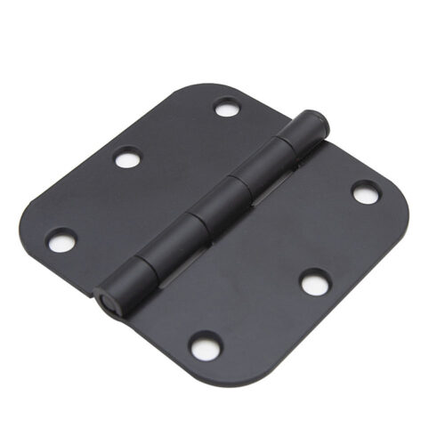 Rounded-Corner Butt Door Hinge with Six-Hole Pattern Rounded-Corner Butt Door Hinge with Six-Hole Pattern