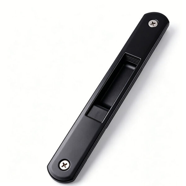 Rounded-End Recessed Touch Lock with Status Window and Hook Latch Rounded-End Recessed Touch Lock with Status Window and Hook Latch