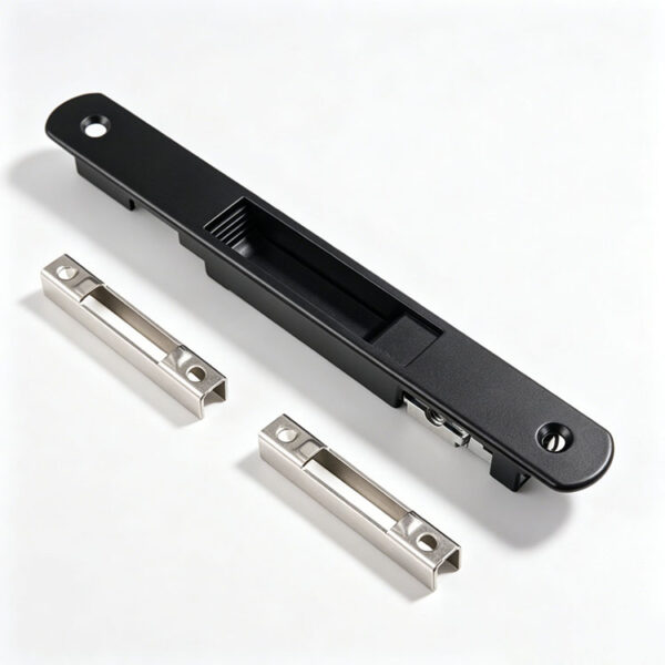 Rounded-End Recessed Touch Lock with Status Window and Hook Latch Rounded-End Recessed Touch Lock with Status Window and Hook Latch