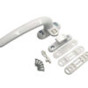 Rounded Lever Window Handle with Integrated Roller Catch Rounded Lever Window Handle with Integrated Roller Catch