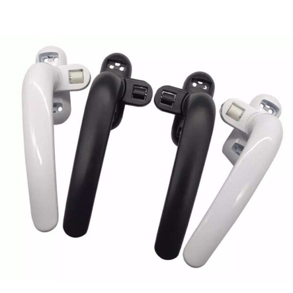 Rounded Lever Window Handle with Integrated Roller Catch Rounded Lever Window Handle with Integrated Roller Catch
