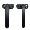 Rounded Lever Window Handle with Integrated Roller Catch Rounded Lever Window Handle with Integrated Roller Catch