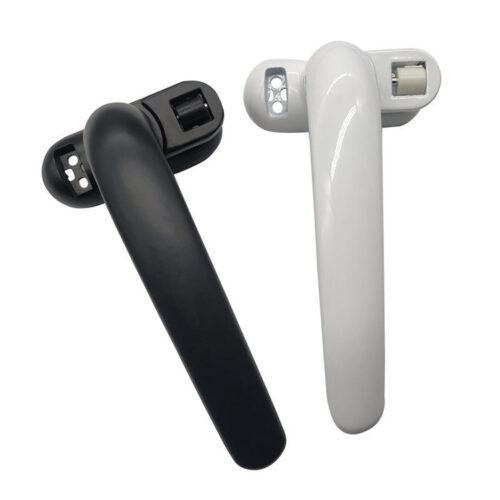 Rounded Lever Window Handle with Integrated Roller Catch Rounded Lever Window Handle with Integrated Roller Catch