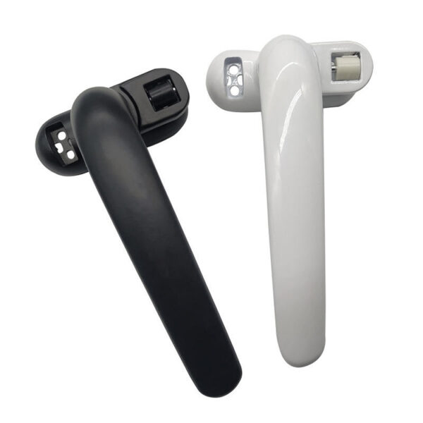 Rounded Lever Window Handle with Integrated Roller Catch Rounded Lever Window Handle with Integrated Roller Catch