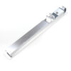 Silver Recessed Touch Lock with Twin Rear Engagement Tabs Silver Recessed Touch Lock with Twin Rear Engagement Tabs
