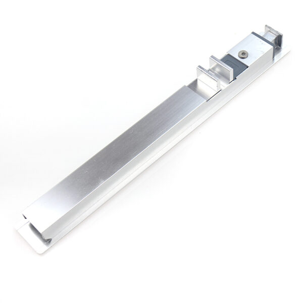 Silver Recessed Touch Lock with Twin Rear Engagement Tabs Silver Recessed Touch Lock with Twin Rear Engagement Tabs