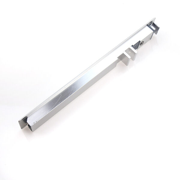 Silver Recessed Touch Lock with Twin Rear Engagement Tabs Silver Recessed Touch Lock with Twin Rear Engagement Tabs
