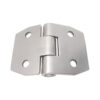 Silver-Tone Butt Door Hinge with Clipped-Corner Leaves