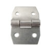 Silver-Tone Butt Door Hinge with Clipped-Corner Leaves