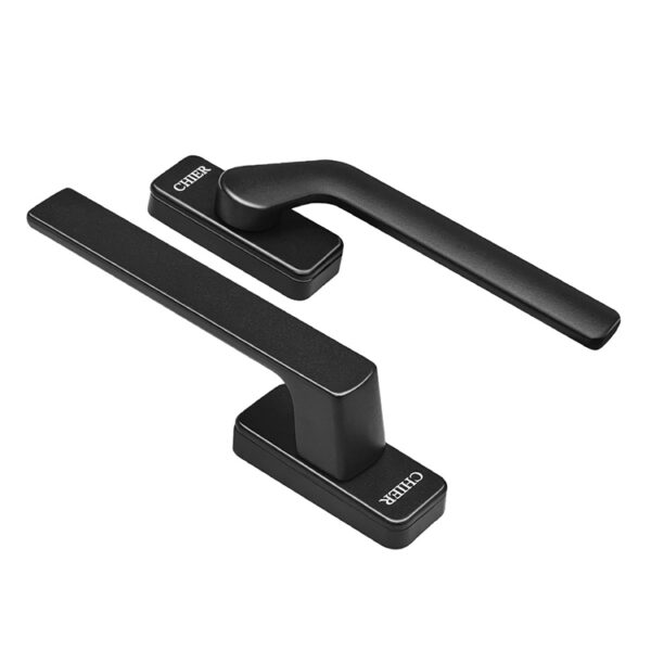 Stepped-Offset Casement Window Handle with Broad Pivot Shoulder