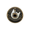 Straight Brushed Lever Door Handle with Concealed Round Rose