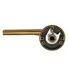 Straight Brushed Lever Door Handle with Concealed Round Rose
