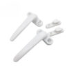 Straight Tapered Window Handle with Oval Base and Keeper