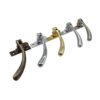 Swan-Neck Casement Window Fastener with Matching Keepers