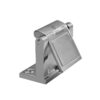 Two-Piece Push Paddle Door Latch with Angled Bracket Set Two-Piece Push Paddle Door Latch with Angled Bracket Set