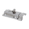 Wide T-Tab Surface Slide Bolt Lock with Low-Profile Keeper Wide T-Tab Surface Slide Bolt Lock with Low-Profile Keeper