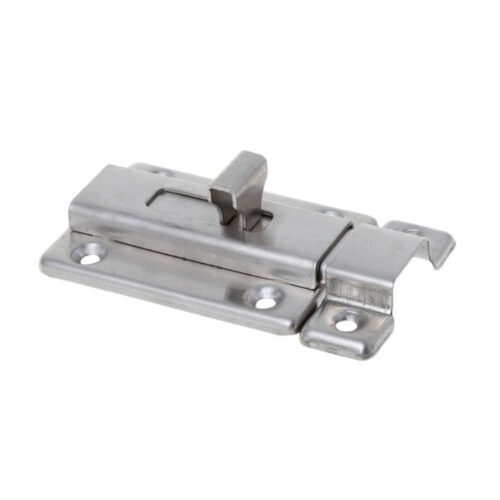 Wide T-Tab Surface Slide Bolt Lock with Low-Profile Keeper Wide T-Tab Surface Slide Bolt Lock with Low-Profile Keeper
