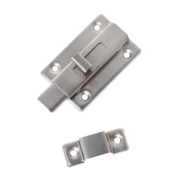Wide T-Tab Surface Slide Bolt Lock with Low-Profile Keeper Wide T-Tab Surface Slide Bolt Lock with Low-Profile Keeper