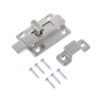Wide T-Tab Surface Slide Bolt Lock with Low-Profile Keeper Wide T-Tab Surface Slide Bolt Lock with Low-Profile Keeper