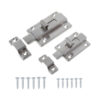 Wide T-Tab Surface Slide Bolt Lock with Low-Profile Keeper Wide T-Tab Surface Slide Bolt Lock with Low-Profile Keeper